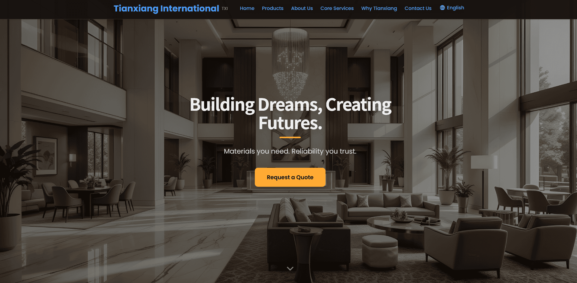 Tianxiang International website